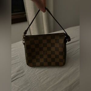 LOUIS VUITTON Damier Ebene Trousse Make Up Bag Pochette